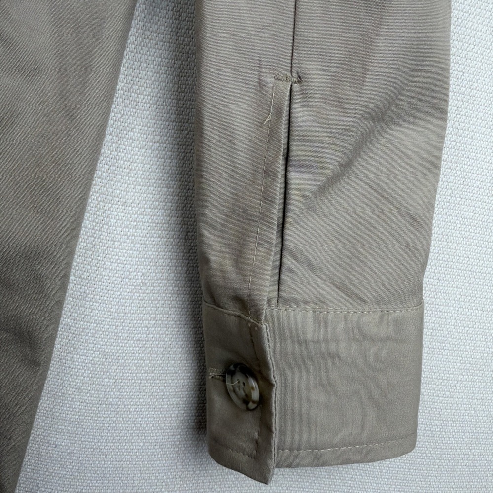 Orvis Safari Utility Jacket Mens 42 Tan Button Up Pockets (no belt) Outdoor - Picture 6 of 11